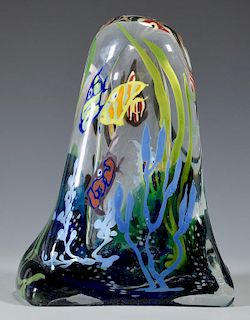 Richard Jolley Glass Fish Sculpture