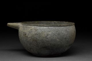 VERY FINE BACTRIAN POURING STONE VESSEL