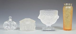 4 Lalique Glass Table  Items