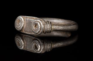 VIKING SILVER COILED RING