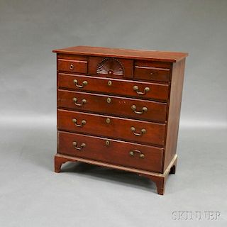 Queen Anne-style Cherry Chest of Drawers