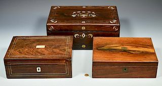 Three 19th century Lap Desks