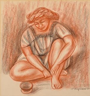 Raul Anguiano Drawing of Female