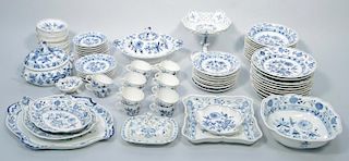 Meissen Blue Onion Porcelain, 93 pcs.