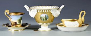 3 European Porcelain Items inc. Dresden