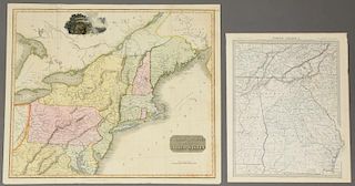 2 United States Maps, including 1817.