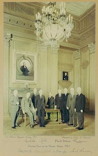 1965 Signed US Supreme Court Photo