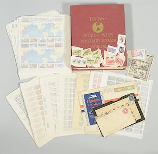 Collection of United States and World Stamp and Stamp Covers, c. 1881-1997