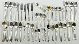 Assorted Sterling Silver Flatware, 52 pcs.