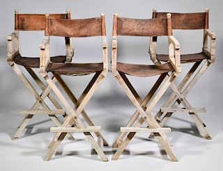 Set 4 Vintage Col. Corbett Safari Chairs