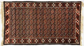 Antique Afghan Balouch Rug, 8'8" x 3'8"