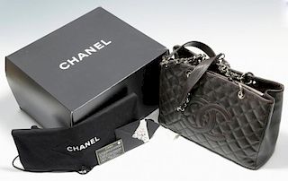 Chanel Dark Brown Grand Shopping Tote