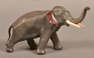 Vintage Bronze Sculpture of an Elephant.
