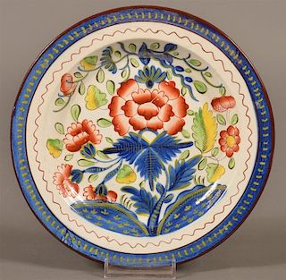 Gaudy Dutch China Carnation Pattern Plate.