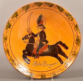 Breininger Redware Pottery  Charger.
