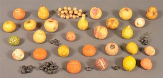 29 Pieces of Antique Stone Fruit.