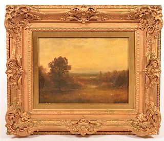 T.B. Griffin Oil on Canvas Landscape Painting.