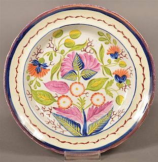 Rare Gaudy Dutch China Variant Pattern Plate.