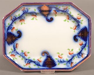 Gaudy Ironstone China Fern Leaf Pattern Platter.