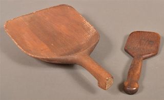 Two Various Pennsylvania Butter Scoop/Paddle.