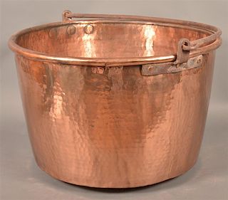 PA Hand Hammered Copper Apple Butter Kettle.