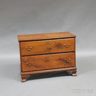 Chippendale-style Walnut Two-drawer Chest