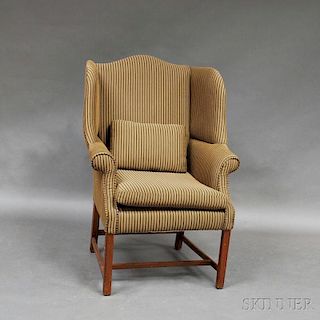 Chippendale Mahogany Wing Chair
