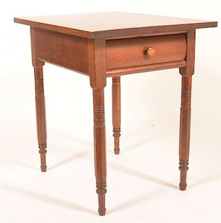 Sheraton Cherry Small Work Table with Drawer.