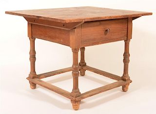 18th Century Mixed Wood Pin Top Tavern Table.