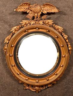 Vintage Gilt Frame Wall Mirror.