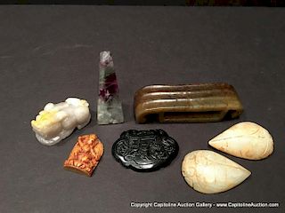 OLD Chinese Jade pendants and other items.