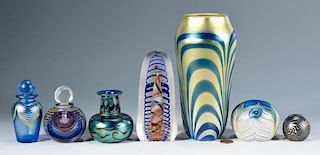7 pcs. Contemporary Art Glass, Incl. Lotton &  Lundberg