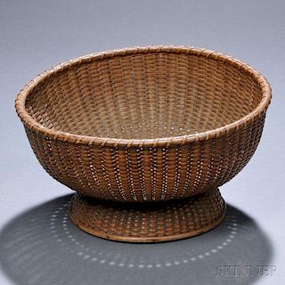 Nantucket Footed Basketry Bowl