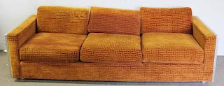 Midcentury Milo Baughman Chrome Side Sofa.