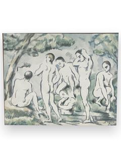 Paul Cezanne "Le Baigners" Lithograph