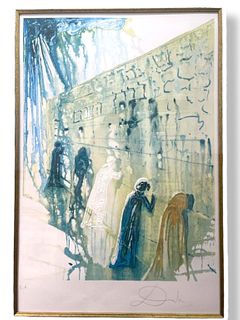 Salvador Dali " Wailing Wall" Lithograph