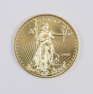 1 oz 22K American Gold Eagle Coin, 2008