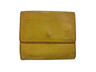 Louis Vuittion Yellow Epi Wallet