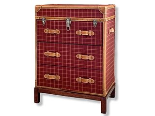 Ralph Lauren Steam Trunk Style Bar Cabinet