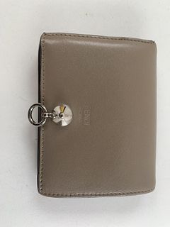 Fendi Gray Folding Wallet With Box