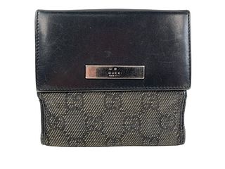 Gucci Black Monogram Wallet