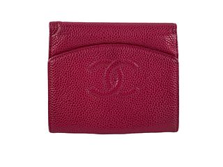Chanel Pink Caviar Wallet