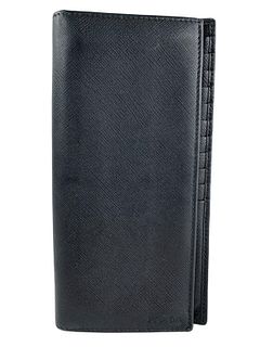 Prada Saffiano Black Wallet