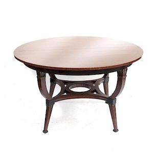 Mahogany Regency-Style Table