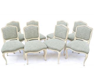 Set of 8 Louis XV-Style Dining Chairs