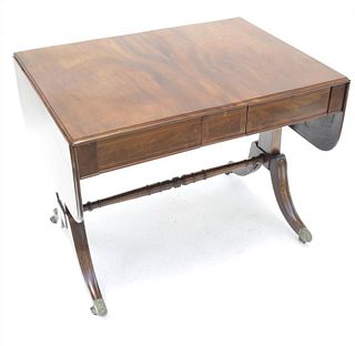 Mahogany Regency-Style Sofa Table