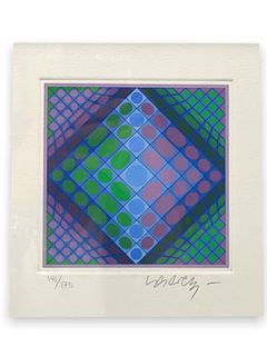 VICTOR VASARELY French, 1908-1997 Litho Signed