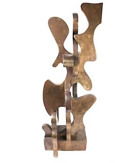 Attr Lucia Stern Abstract Bronze Sculpture