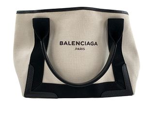 Balenciaga Cabas Canvas Hand Bag