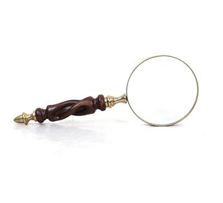 Magnifying Glass with Carved Handle